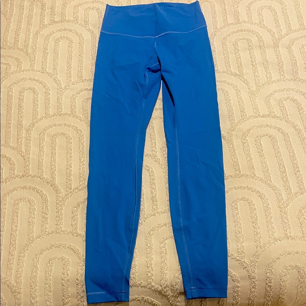 Blue High-Waisted Leggings